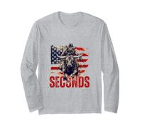 PBR Bull Riding Eight Seconds Rider USA Flag Rodeo Patriotic Maglia a Manica