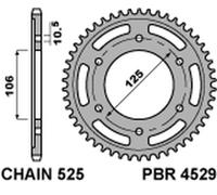 PBR Corona Acciaio C45 Standard 4529 - 525