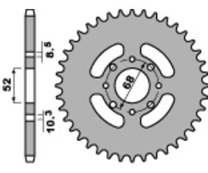 PBR Corona Acciaio Standard 801 - 520