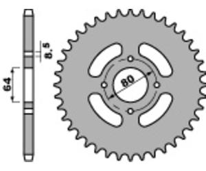 PBR Corona Acciaio Standard 838 - 428