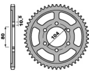 PBR Corona Acciaio Standard C45 4359 - 525