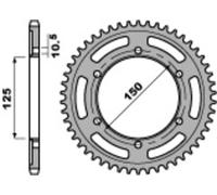 PBR Corona Acciaio Standard C45 4454 - 525
