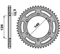 PBR Corona Acciaio Standard C45 498 - 530