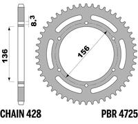 PBR Corona Alluminio Standard - 428