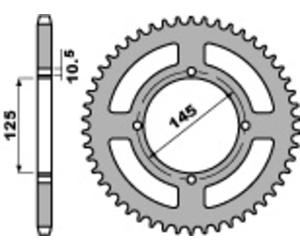 PBR Corona C45 Acciaio Standard 857 - 520