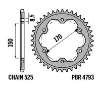 PBR Corona Standard C45 in acciaio - 520, nero