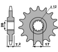 PBR Pignone acciaio standard 600M - 420, taglia 10 mm