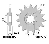 PBR Pignone anteriore standard in acciaio - 415