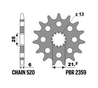 PBR Pignone anteriore standard in acciaio 520