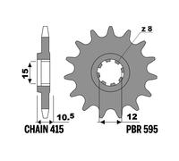PBR Pignone in acciaio standard 415