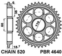 PBR Pignone posteriore Alu rinforzato - 520