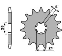 PBR Pignone standard in acciaio 569 - 520, taglia 10 mm