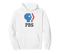 PBS Blue And Red Logo Public Broadcasting Service Felpa con Cappuccio