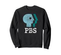 PBS Blue Teal And White Logo Public Broadcasting Service Felpa