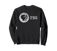 PBS Distressed Vintage Logo Public Broadcasting Service Felpa
