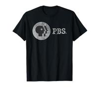 PBS Distressed Vintage Logo Public Broadcasting Service Maglietta