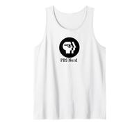 PBS Round Black PBS Nerd Logo Public Broadcasting Service Canotta