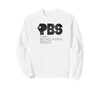 PBS Vintage Groovy Classic Logo Public Broadcasting Service Felpa