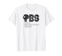 PBS Vintage Groovy Classic Logo Public Broadcasting Service Maglietta