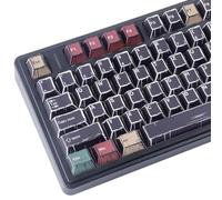 PBT ISO Keycaps 132 Keys Japanese Manga Keycaps, Manga Mixed Light Black Cherry Profile Dye Sub Custom Keycap for Cherry MX Switch German QWERTZ Layout Meccanical Keyboards