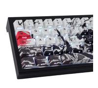 PBT Keycaps 131 Keys Sunset Keycaps, Double Shot Shine Through Side Printed Keycap, Cherry Profile Dye Sublimation Keycap for Cherry MX Switch ANSI & ISO Layout Mechanical Keyboard