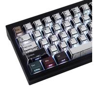 PBT Keycaps 134 Keys Manga Mixed Light Keycap, Retro Style Side Printed Shine Through Dye Sub Custom Keycaps for Cherry MX Switch German QWERTZ Layout Meccanical Keyboards