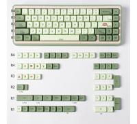 PBT Keycaps Dye Sub Custom Matcha Keycaps Profilo XDA verde Keycap Set Fit per Cherry Mx Gateron Kailh Switch tastiera meccanica