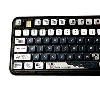 PBT Pudding Keycaps - Portachiavi a tema astronauta, 117 tasti sublimazione Keycap, set ASA profilo personalizzato per Cherry Gateron MX Switch tastiera meccanica