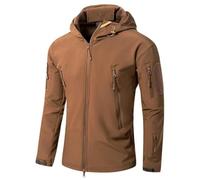 PBTMCD Giacca Tattica Mimetica da Uomo con Fodera in Pile, Softshell Resistente all'Acqua for Caccia, Escursionismo E attività All'aperto Invernale(8#,XXXXXL)