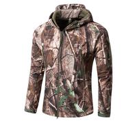 PBTMCD Giacca Tattica Mimetica da Uomo con Fodera in Pile, Softshell Resistente all'Acqua for Caccia, Escursionismo E attività All'aperto Invernale(7#,XXXXXL)
