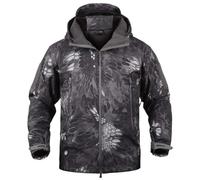 PBTMCD Giacca Tattica Mimetica da Uomo con Fodera in Pile, Softshell Resistente all'Acqua for Caccia, Escursionismo E attività All'aperto Invernale(6#,XXXXXL)
