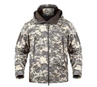 PBTMCD Giacca Tattica Mimetica da Uomo con Fodera in Pile, Softshell Resistente all'Acqua for Caccia, Escursionismo E attività All'aperto Invernale(4#,XXXXXL)