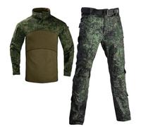 PBTMCD Set da Combattimento Tattico Uomo con Ginocchiere: Camicia Resistente alle Intemperie E Pantaloni Cargo for Missioni All'aperto(9#,4XL)