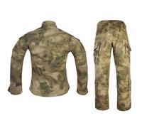 PBTMCD Set Uniforme Tattico da Uomo, Camicia, Pantaloni Cargo, Ginocchiere Rimovibili, Gomitiere, Idrorepellenti for L'addestramento alla Caccia(2#,S)
