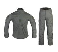 PBTMCD Set Uniforme Tattico da Uomo, Camicia, Pantaloni Cargo, Ginocchiere Rimovibili, Gomitiere, Idrorepellenti for L'addestramento alla Caccia(5#,S)