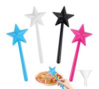 PBUSPU 4 Pezz Bacchette Magiche per Sale e Pepe, Salt Shaker Wand Con 1 imbuto, Saliera e Pepiera da Tavola, Bacchetta Magica Cucina, per Cucina, Campeggio