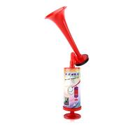 PBUSPU Tromba da Stadio, Mini Tromba ad Aria con Pompa a Mano, Manuale per Tromba da Tifoso per Feste, Partite di Calcio, Eventi Sportivi Rosso
