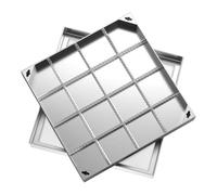 PBWERIGL Coperchio per pozzetto, Coperchio del Serbatoio settico con chiusino in Acciaio Inossidabile 304(40x40x5cm/16x16x2in)