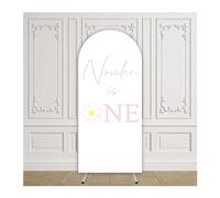 PBWERIGL Copertura per fondale ad Arco, L'Arco Nuziale Copre la Decorazione dell'evento sullo Sfondo del Doppio Lato(2,4.6x7.2ft(140x220cm))