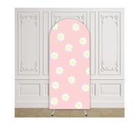 PBWERIGL Copertura per fondale ad Arco, L'Arco Nuziale Copre la Decorazione dell'evento sullo Sfondo del Doppio Lato(1,4x7.2ft(120x220cm))