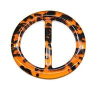 PBWERIGL Fibbie con Clip in Resina, 6/10 Pezzi Fibbia for Cintura in Resina Multicolore 20-60 mm for Accessori for Abbigliamento Fai da Te(Amber309(Round),55mm 6pcs)