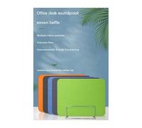 PBWERIGL Pannello divisorio da scrivania in PVC, Partizione Desktop for la riduzione del Rumore in Multicolore e Diverse Dimensioni con 2 Clip Piatte(Green,40 * 40cm)