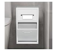 PBWERIGL Senza doccia in piastrelle, Mensola da doccia in acciaio inossidabile incasso grigio e bianco Dimensioni(White,30x50x14cm)