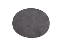 PBWERIGL Toppe ovali da Cucire, Toppe termoadesive floccate in Pelle Scamosciata Ovale for la Riparazione del Gomito e Ginocchio, 2 Pezzi(Lake Gray)