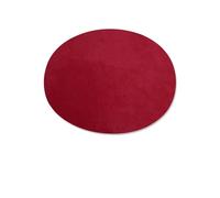 PBWERIGL Toppe ovali da Cucire, Toppe termoadesive floccate in Pelle Scamosciata Ovale for la Riparazione del Gomito e Ginocchio, 2 Pezzi(Red)