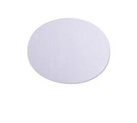 PBWERIGL Toppe ovali da Cucire, Toppe termoadesive floccate in Pelle Scamosciata Ovale for la Riparazione del Gomito e Ginocchio, 2 Pezzi(White)