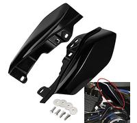 PBYMT Deflettore d'aria Mid Frame compatibile per Harley Touring Road King Street Electra Glide 2009-2023 (nero lucido vivido)
