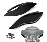 PBYMT Deflettori d'aria ad ali laterali, parabrezza laterale carenatura, scudo laterale carenatura, deflettori d'aria regolabili per fumo, compatibili con Harley Davidson Electra Glide Street Glide