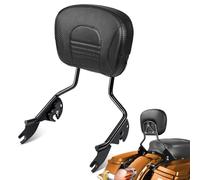 PBYMT Schienale passeggero Sissy Bar, schienale posteriore staccabile, Sissy Bar a sgancio rapido adatto per Harley Davidson Touring Street Glide Road Glide Road King Electra Glide 2009-2024, nero