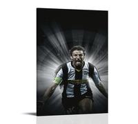 PBYOSCZYE Football Player Alessandro Del Piero Black White Art, poster decorativo su tela, per soggiorno, camera da letto, 50 x 75 cm